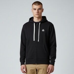 G/FORE Skull & Ts Hoodie Mens XL Black Full Zip Sweatshirt Camo Skull Logo